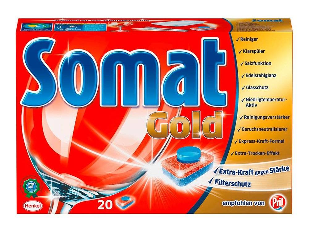 Обзор таблеток somat для посудомоечных машин: виды, плюсы и минусы, отзывы покупателей