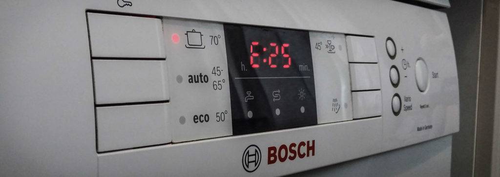 Ошибка е09, е9 в посудомоечной машине bosch - что делать? | рембыттех