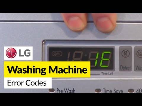 Коды ошибок неисправностей стиральных машин lg