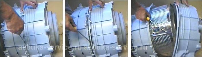 Инструкция, как снять барабан со стиральной машины индезит