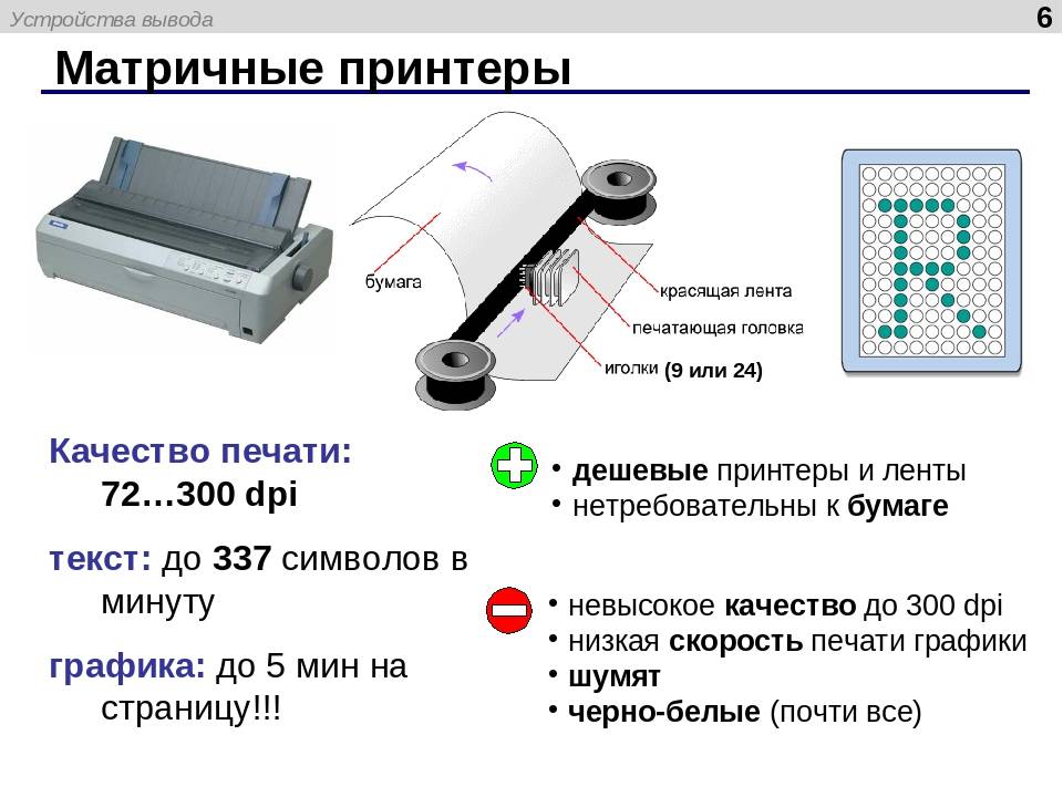 Матричная печать — it1407: принтеры и многофункциональные устройства — бизнес-информатика