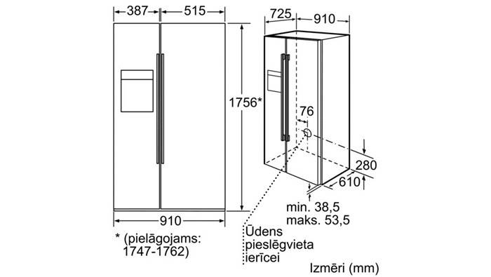 Размеры холодильника: стандартного, двухдверного, встраиваемого - kupihome.ru