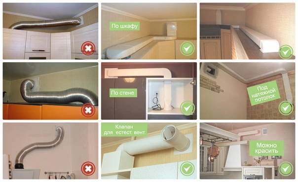 Подключение вытяжки на кухне к вентиляции: как подключить