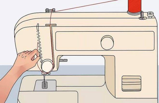 Принцип работы швейной машинки