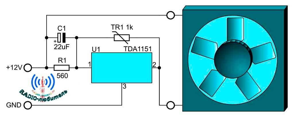 Регулятор оборотов вентилятора схема