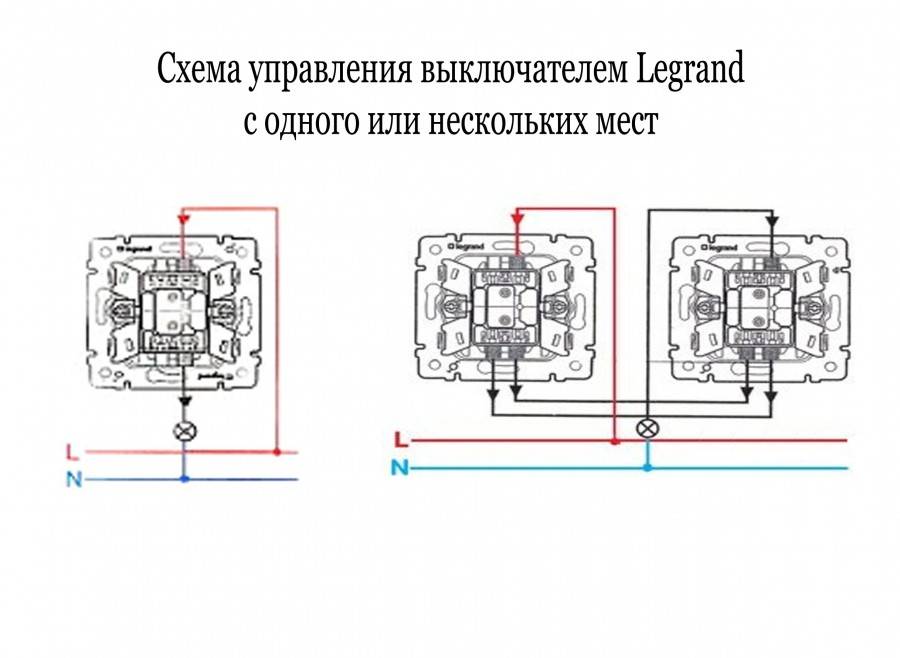 Схема расключения переключателя