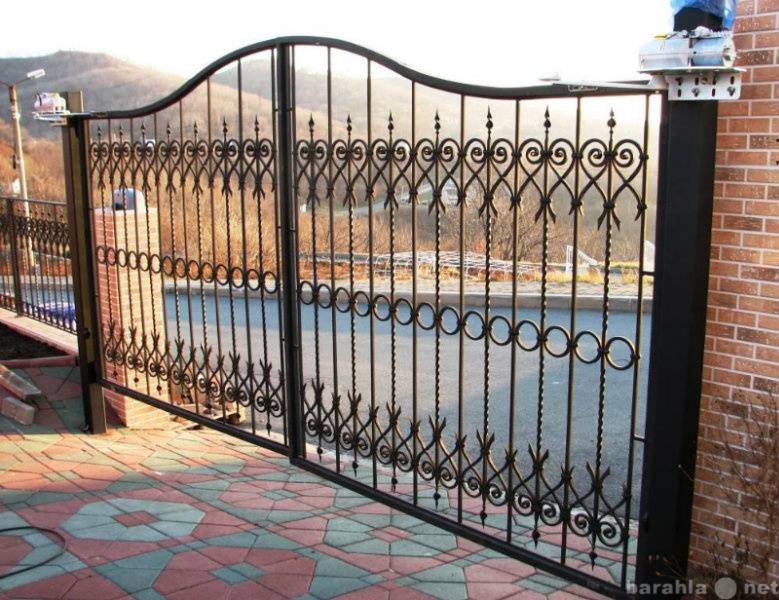 Кованые калитки - 85 фото основных разновидностей и варианты украшений