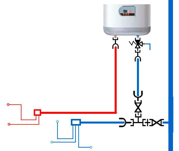 Схема подключения двух водонагревателей в одну систему водоснабжения