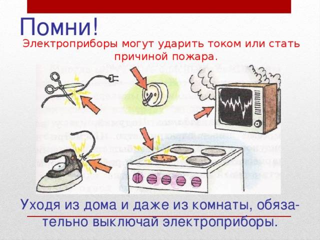 Правила пользования электроприборами презентация