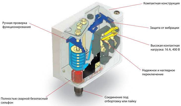 Реле давления для компрессора: устройство, маркировка + схема подключения и регулировка