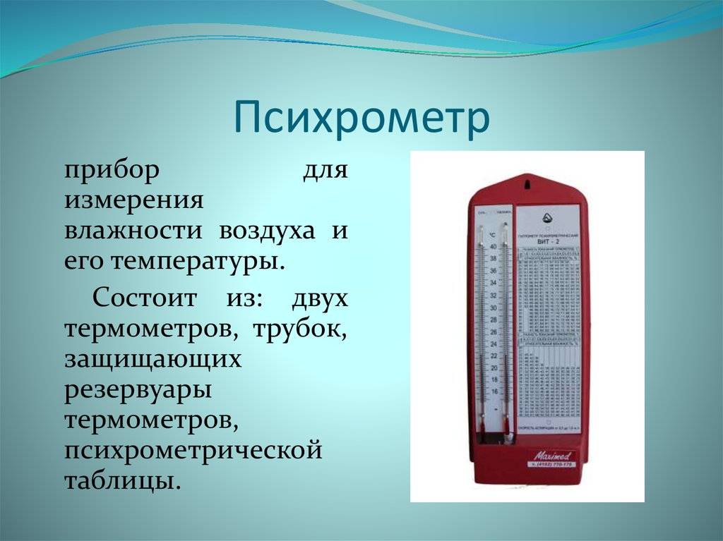 Прибор для измерения влажности воздуха в помещении