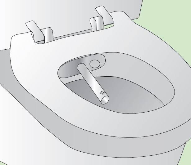 Биде приставка к унитазу со смесителем: вставка для туалета с функцией омовения