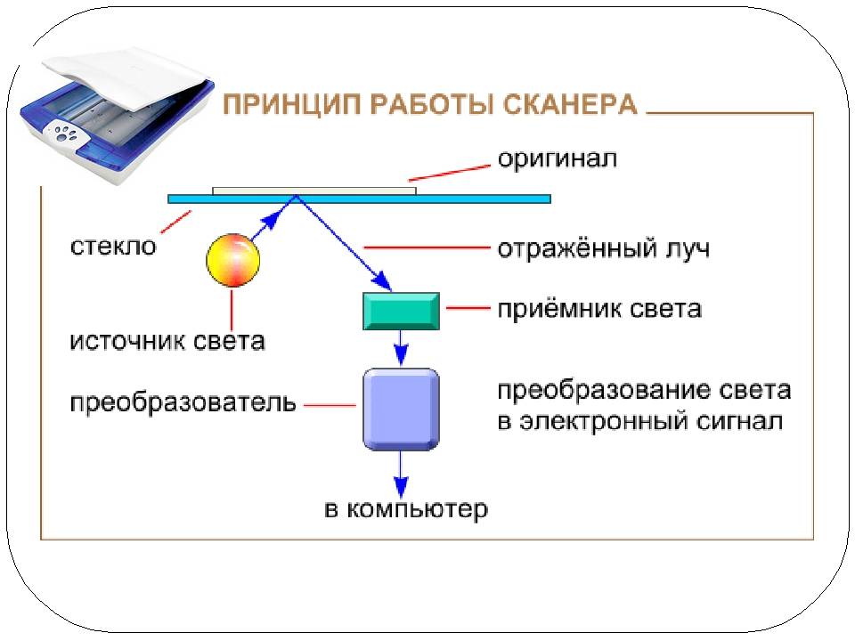 Схема действия сканера