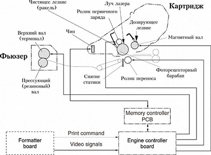 Структурная схема принтера