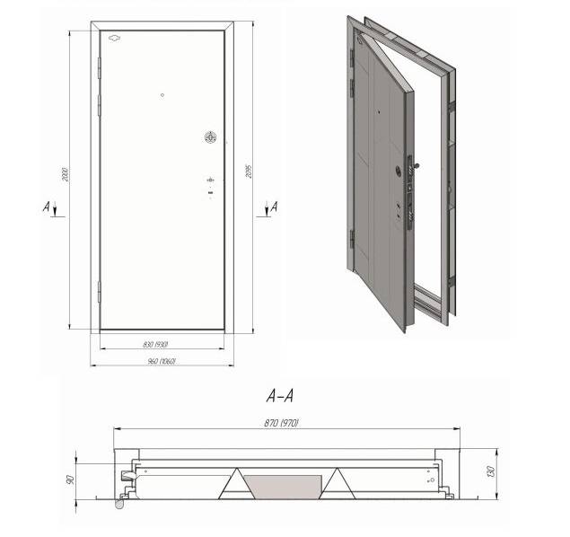 Размеры дверных коробок межкомнатных дверей — расписываем все нюансы
