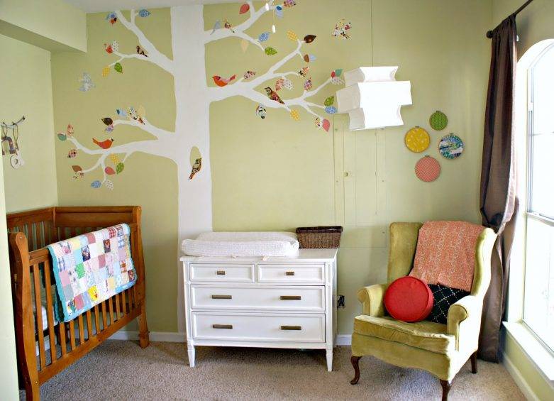 Красивые варианты покраски стен в детских комнатах