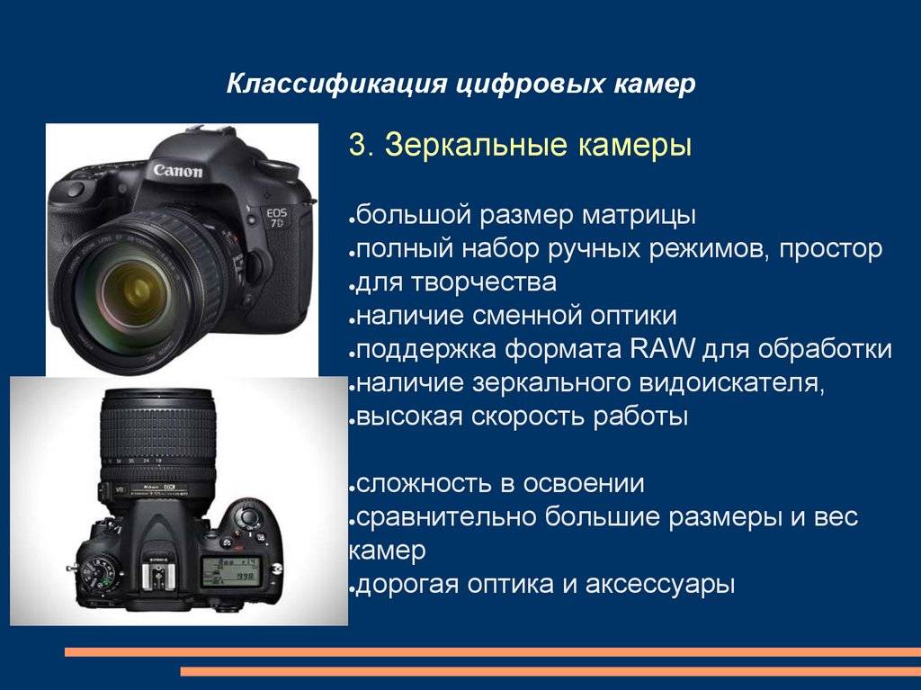 Виды и характеристики фотоаппаратов: что лучше выбрать