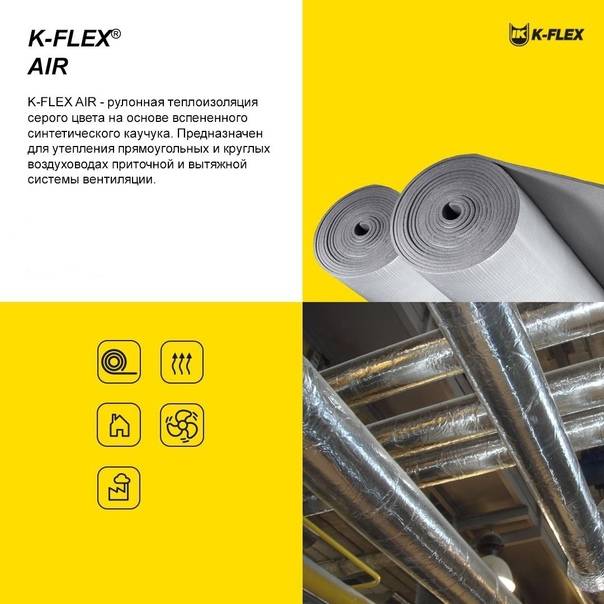Теплоизоляция k-flex: характеристики, преимущества и область применения.