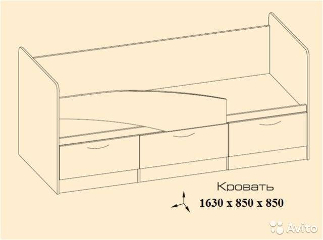 Схема кровати дельфин