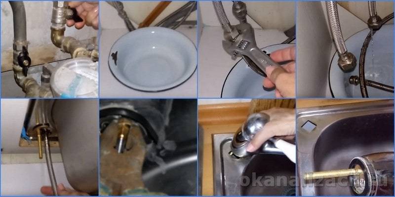 Как поменять смеситель на кухне своими руками: пошаговая инструкция по замене сантехнического оборудования