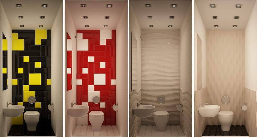 Дизайн маленького туалета с раковиной — примеры в фото