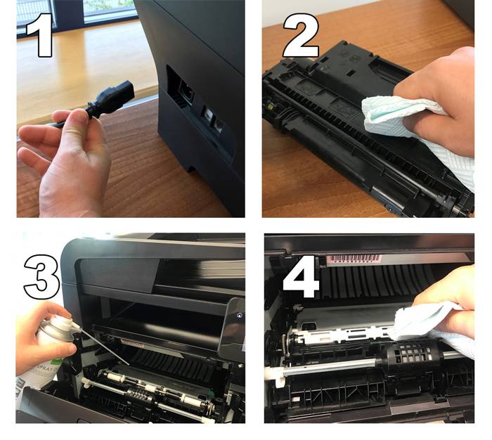 Как почистить принтер от краски внутри