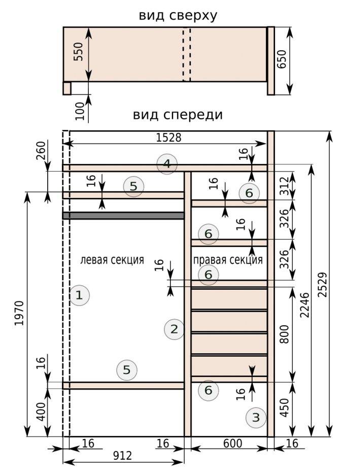 Шкаф купе своими руками чертежи описание пошаговая инструкция