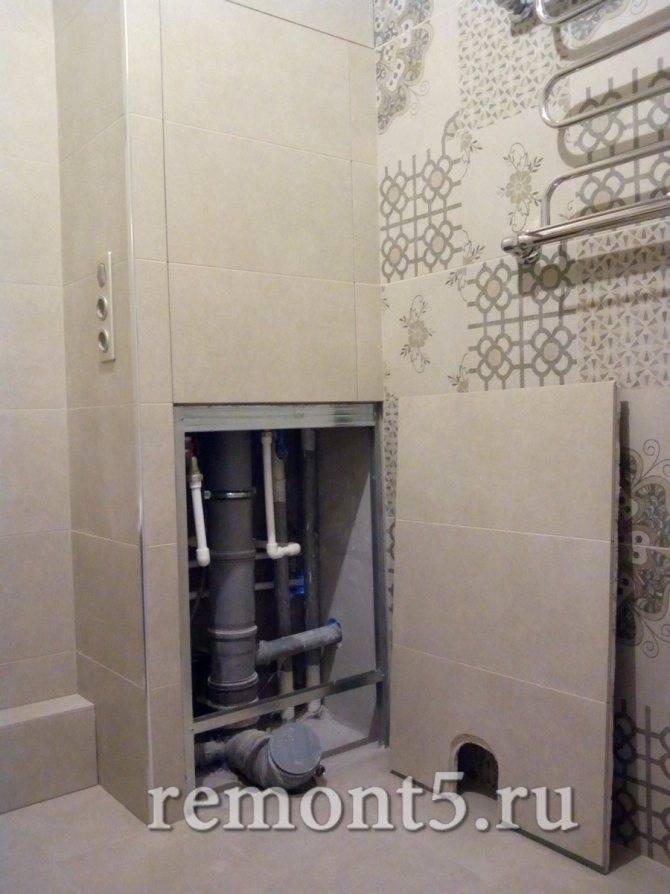 Как спрятать трубы в туалете, чем закрыть – возможные варианты с примерами, короб, фальшстена, рольставни