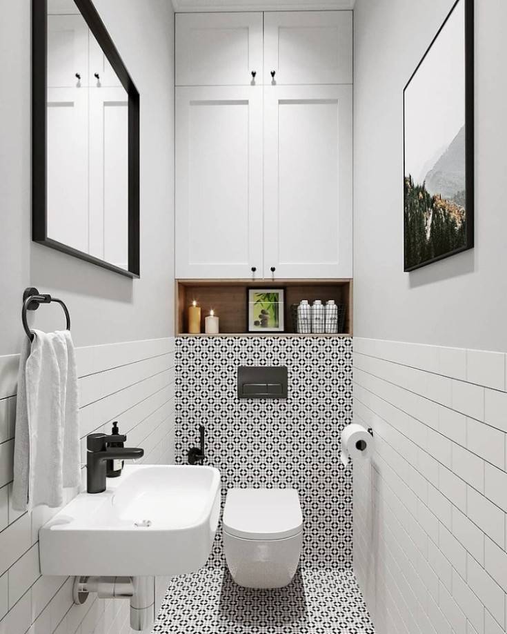 82 идеи из жизни, как оформить дизайн маленькой ванной комнаты (фото)
