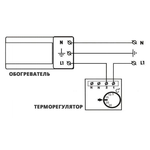 Как подключить потолочный инфракрасный обогреватель к терморегулятору