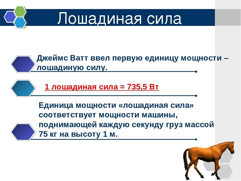 Калькулятор перевода киловатт в лошадиные силы