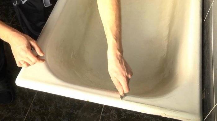 Восстановление чугунной ванны своими руками
