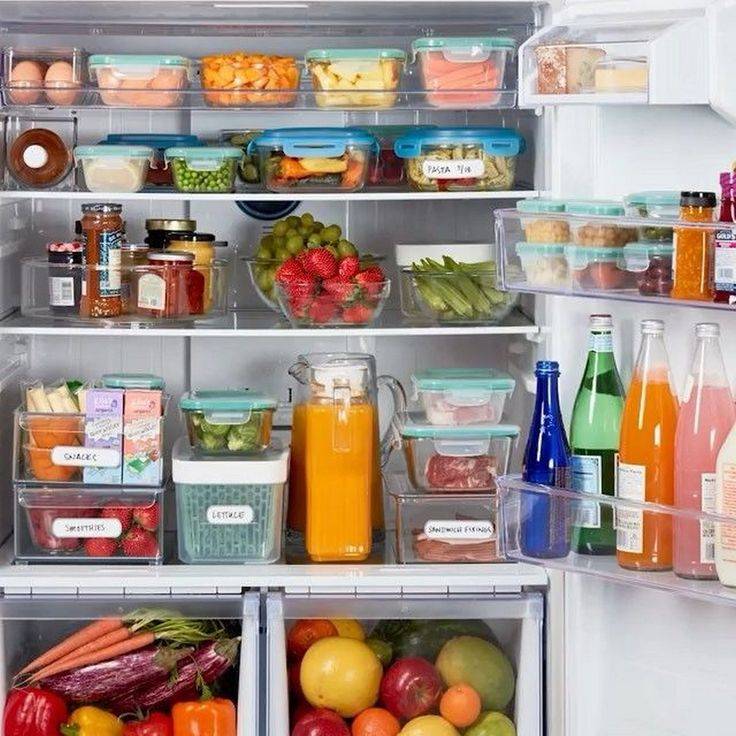 Как правильно размещать и хранить продукты в холодильнике